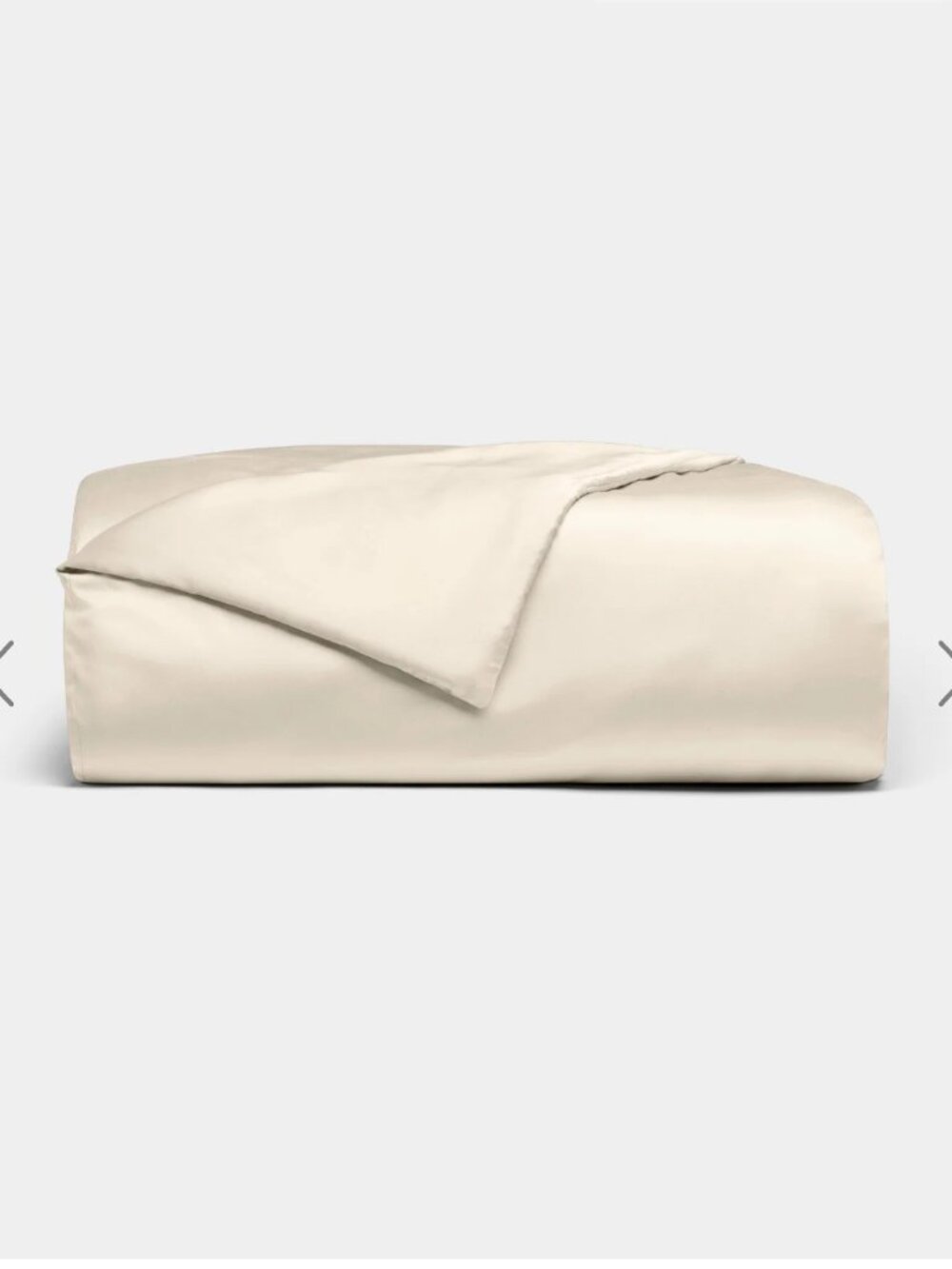 NWT Cozy Earth King Bamboo Duvet Cover Creme Luxury Bedding